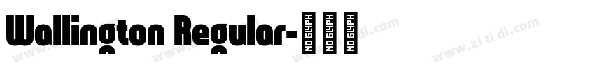Wallington Regular字体转换